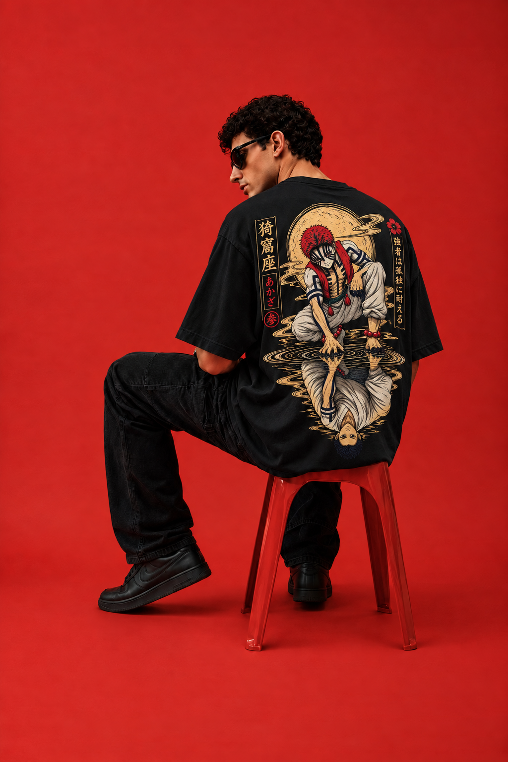 ELZO AKAZA OVERSIZED T-SHIRT | ROYAL PURPLE