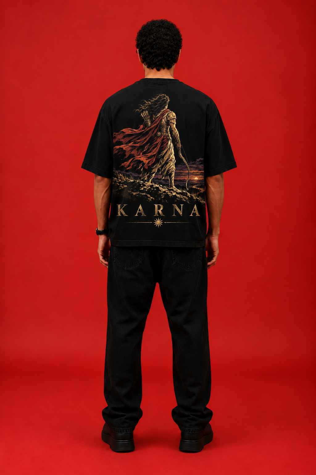 ELZO KARNA SURYAPUTRA OVERSIZED T-SHIRT | ROYAL MAROON