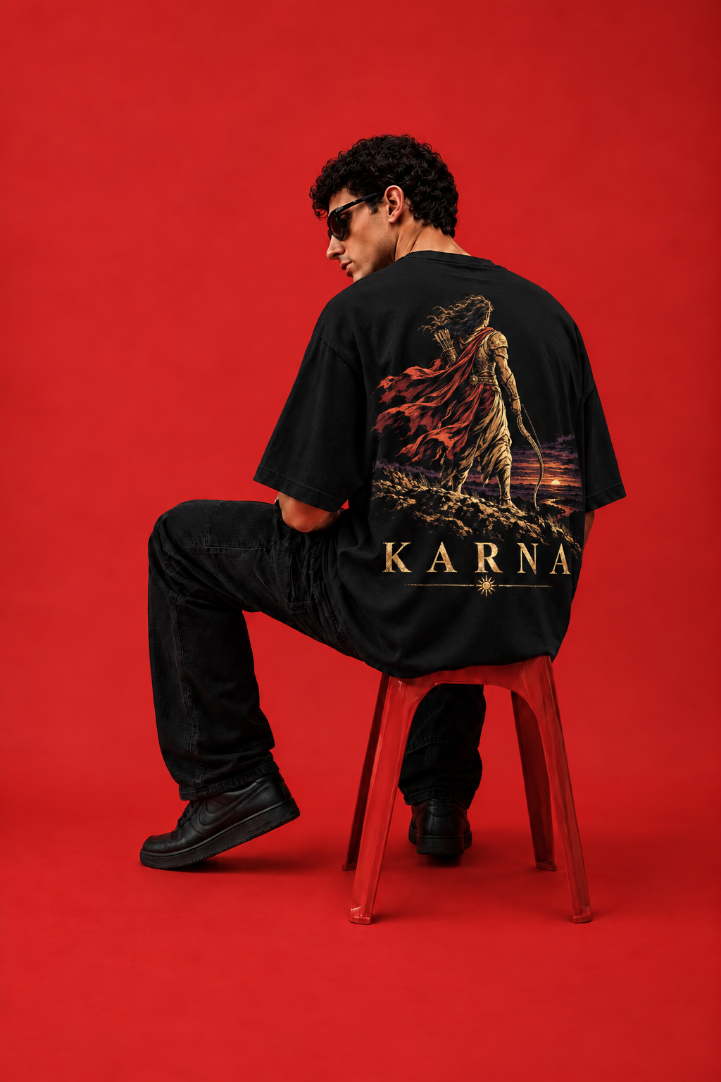 ELZO KARNA SURYAPUTRA OVERSIZED T-SHIRT | ROYAL MAROON