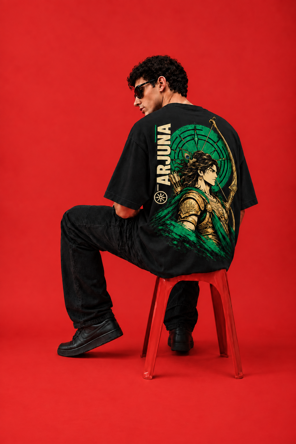 ELZO ARJUNA OVERSIZED T-SHIRT | MIDNIGHT BLACK
