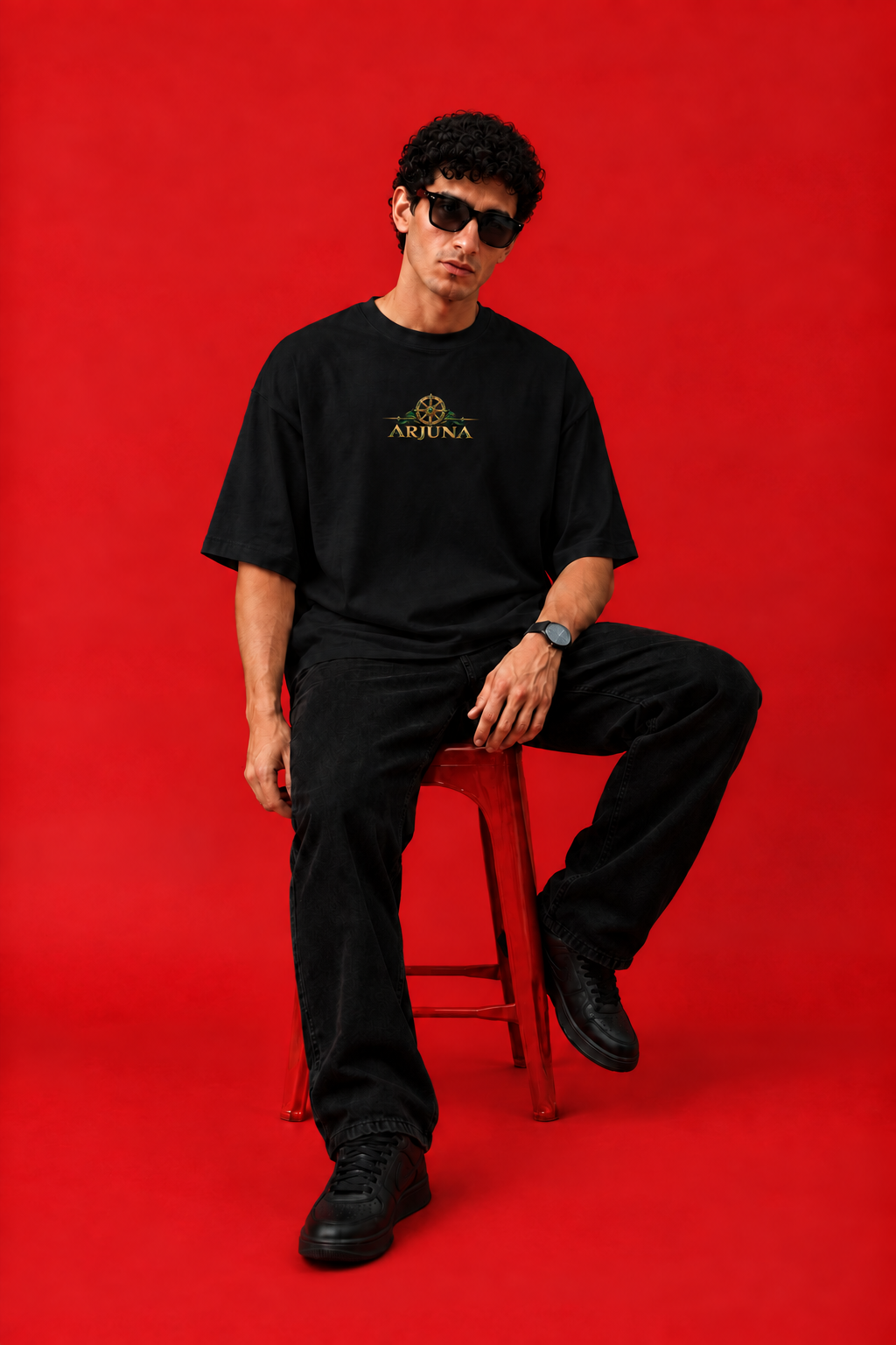 ELZO ARJUNA OVERSIZED T-SHIRT | MIDNIGHT BLACK