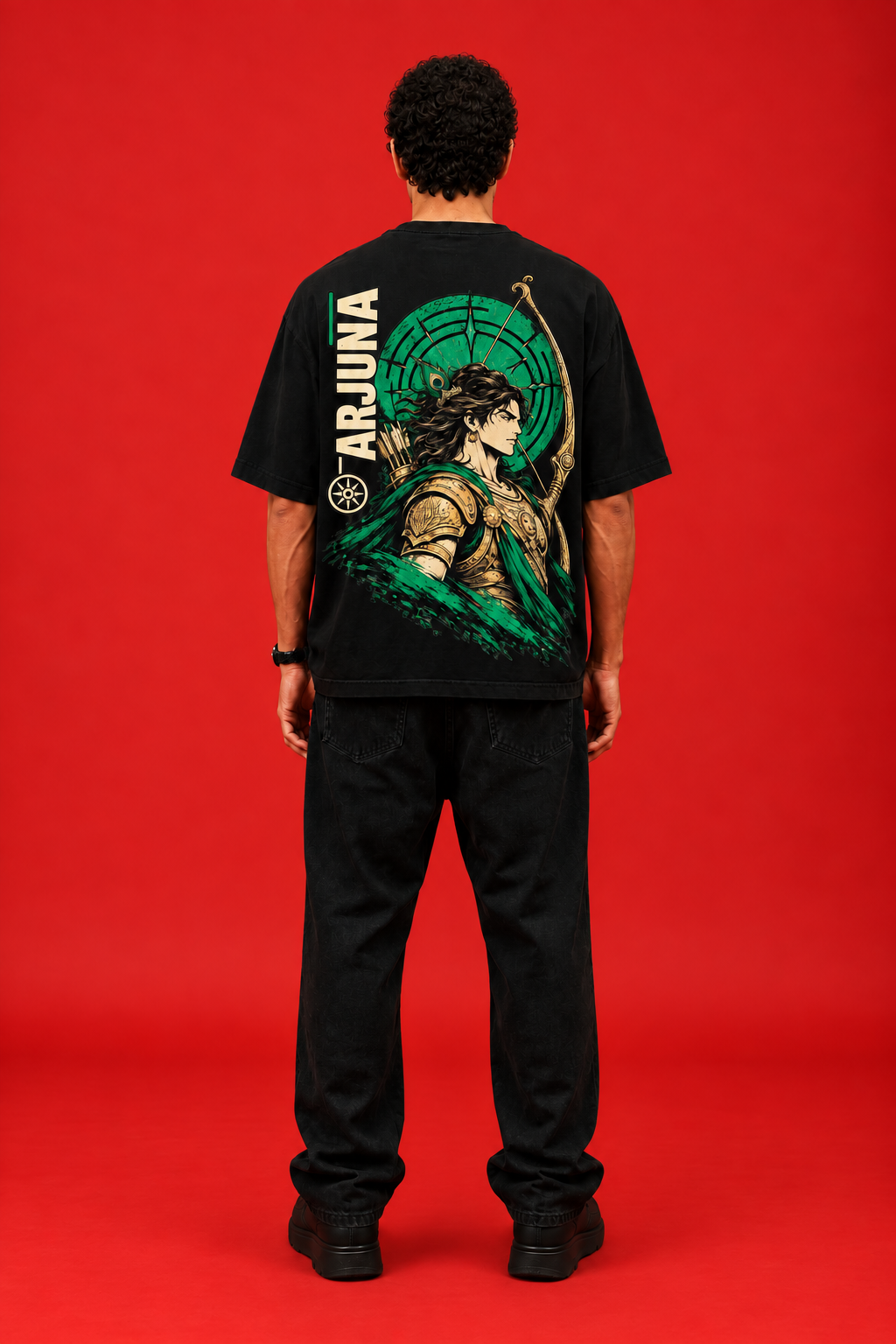 ELZO ARJUNA OVERSIZED T-SHIRT | MIDNIGHT BLACK