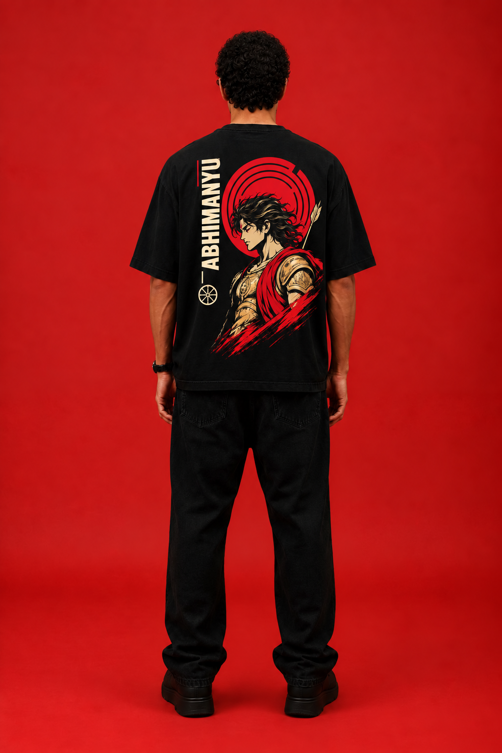 ELZO ABHIMANYU OVERSIZED T-SHIRT | MIDNIGHT BLACK
