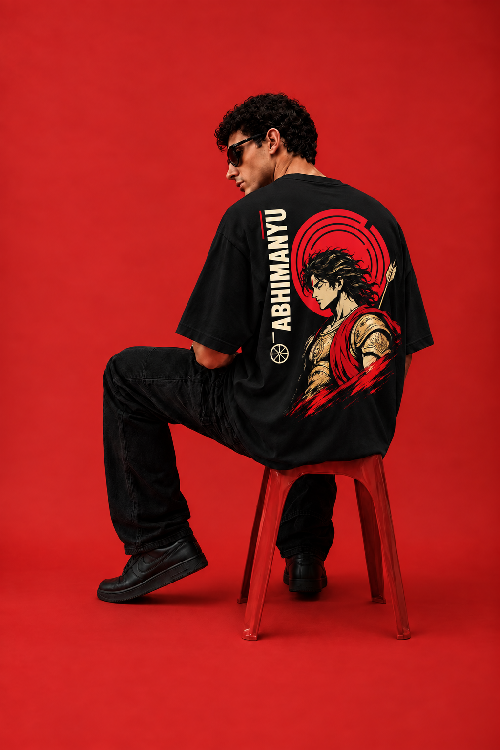 ELZO ABHIMANYU OVERSIZED T-SHIRT | MIDNIGHT BLACK